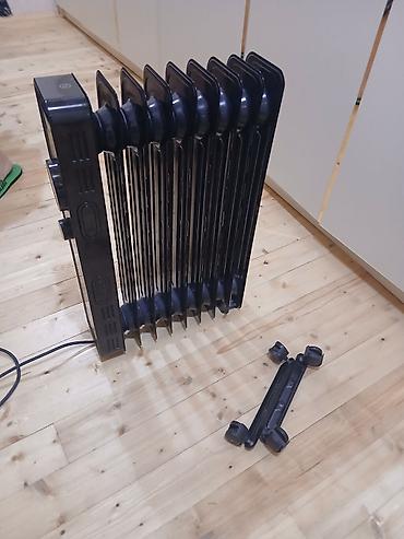 Техника и электроника: KUMTEL yağlı radiator – elektriklə işləyən, qara rəngdə, 9 bölməli — 5