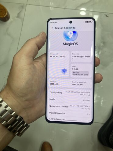 honor 90 pro qiymeti: Honor X9b, 256 ГБ, цвет - Черный
