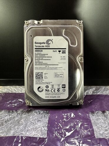 фото на памятник: Накопитель, Б/у, Seagate, HDD, 4 ТБ, 3.5", Для ПК