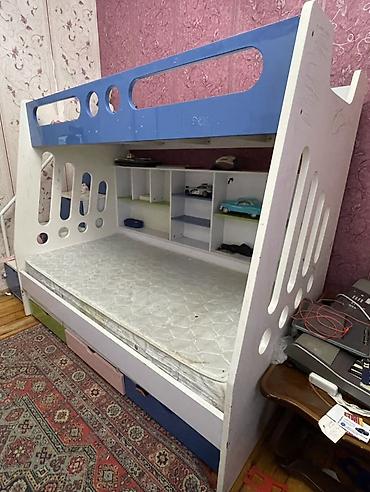 Uşaq mebeli: Uşaq üçün iki qatlı modul çarpayıu - Aşağı hissə: geniş bir — 4