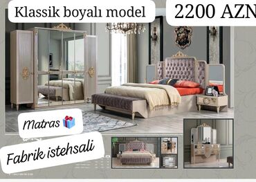 Yataq otağı dəstləri: *Yataq desti 2200 AZN* Orginal fabrik istehsali Matras 🎁 *Baki ve