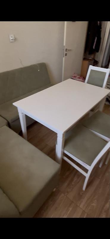 стул кожаный: Двуспальная кровать, Новый — 3