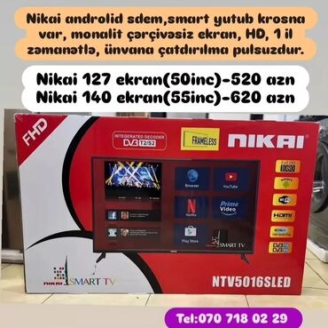 Televizorlar: Anbardan satiş Televizorlar.Unvana çatririlma pulsuzdu.Melumat uçun — 25