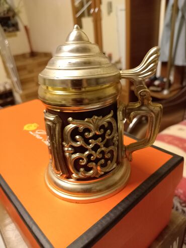 Digər ev dekoru: Dekorativ əşyalar dəsti - İtlə kompozisiyalı masa saatı: Qara-bürünc — 12