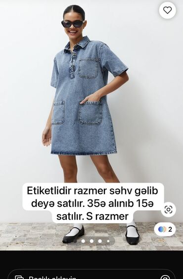 cins don: Etiketli. Razmer səhv gəlib deyə satılır