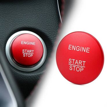 Аксессуарлар: Наклейка на кнопку запуска и остановки двигателя автомобиля, диаметр