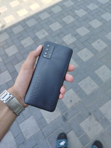 телефон fly ts 114: Redmi 9T, 128 GB, rəng - Qara, Düyməli, Barmaq izi, Face ID