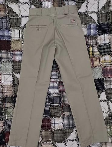 Kişi geyimləri: Dickies klassik iş/gündəlik şalvar - Rəng: açıq bej/xaqui - Model: düz — 6