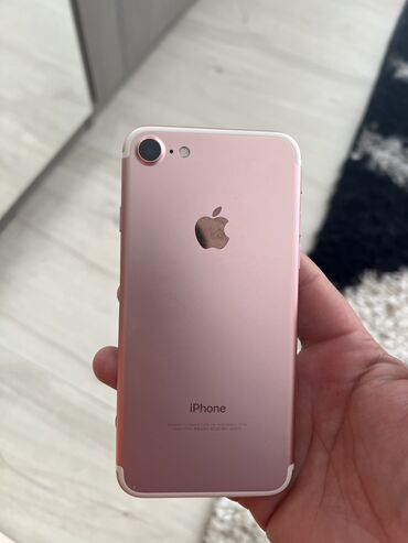 Apple iPhone: IPhone 7, Б/у, 128 ГБ, Rose Gold, Чехол, 100 %