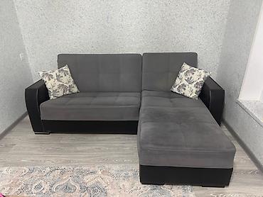 mebel işlenmiş: Künc divan, İşlənmiş, Açılan, Bazalı, Vеlur parça, Çatdırılma yoxdur — 1