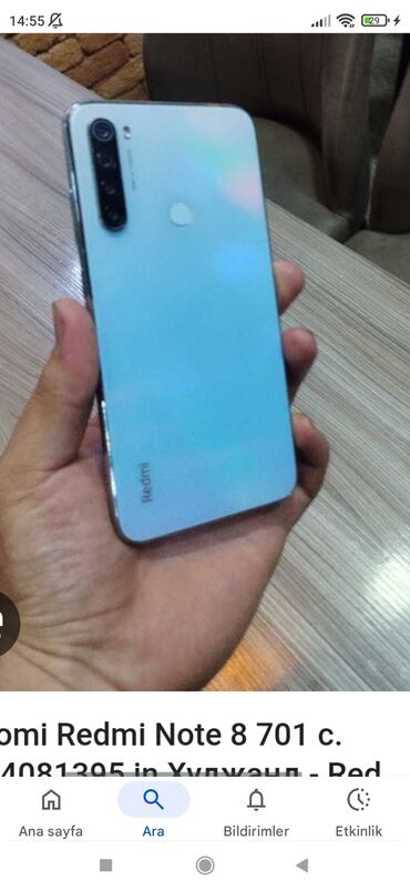 redmi 13 c kabro: Redmi 8, 32 GB, rəng - Mavi, Barmaq izi