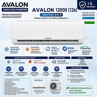 kandisenerlər: №: 8995 Məhsulun adı: Kondisioner Avalon 12000 (126), 12000 BTU/saat — 2