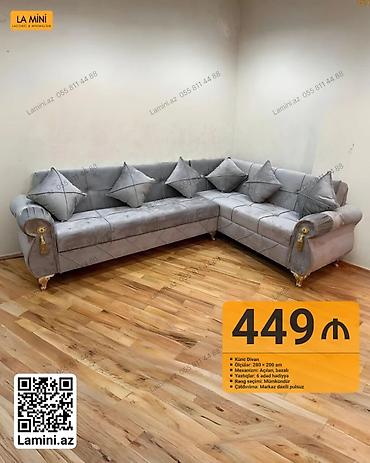 hedyeler: Künc divan – La Mini - Ölçü: 280 x 200 sm - Mexanizm: Açılan, bazalı — 1