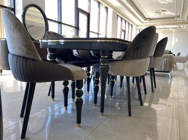 Sifarişlə masa və oturacaq dəstləri: Oval masa, Eyvan üçün, 6 nəfər — 6