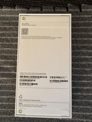 телф: IPhone 18 Pro, Новый, 512 ГБ, Бордовый, Коробка — 3