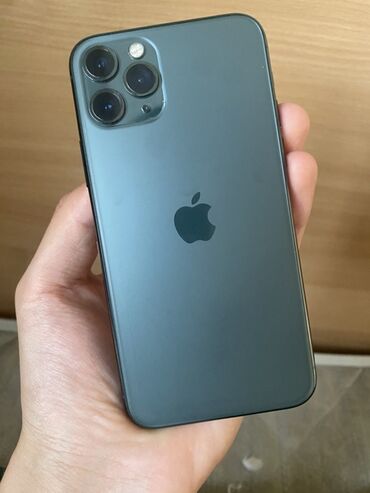 Apple iPhone: IPhone 11 Pro, Б/у, 64 ГБ, Matte Midnight Green, Стилус, 68 %