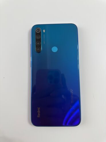 телефон fly cirrus 9: Redmi Note 8, 64 ГБ, цвет - Голубой, Сенсорный, Отпечаток пальца, Две SIM карты
