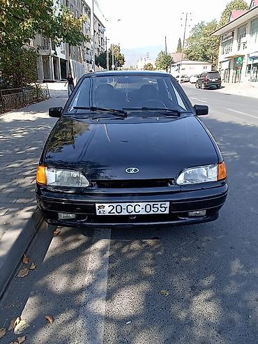 vaz 2129: Lada Samara sedan – qara rəng, 4 qapı, önləri şəffaf, yanları sarı — 1