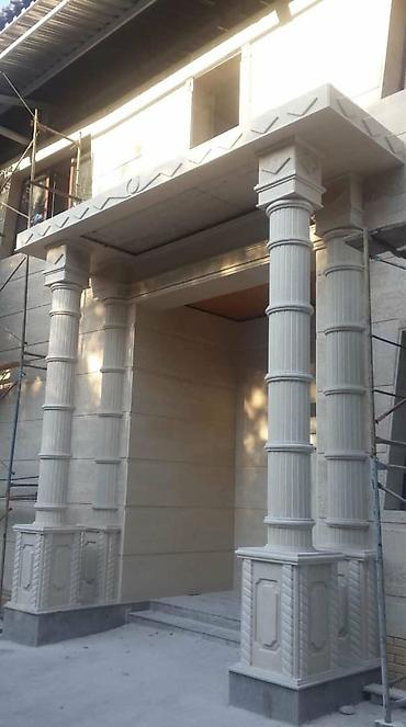 Фасадные работы: Установка сары-таш гранит балясина лестница и продажа гранит сары-таш at lalafo.kg — 10 Фасадные работы: Установка сары-таш гранит балясина лестница и продажа гранит сары-таш — 10