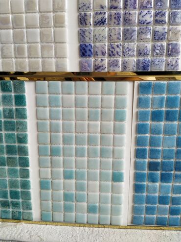 metlax: Mozaik kafel panelləri - Material: şüşə/keramika mozaik kvadratlar -