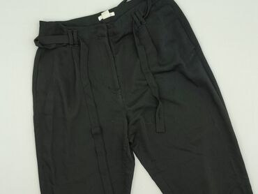 massimo dutti spodnie wyprzedaż: H&M, Material trousers for women, size L (EU 40)
