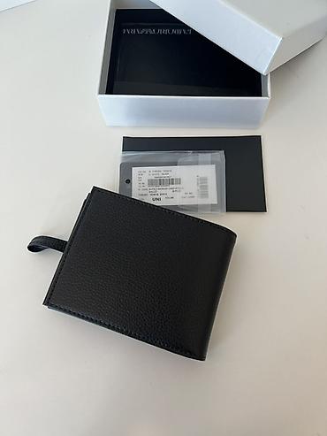 emporio armani eynək: Emporio Armani kişi pulqabı — təbii dəri, yeni (qutuda) Satılır — 2