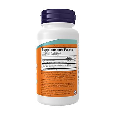 lonpasin kapsula: NOW Foods Magnesium Glycinate with BioPerine – 60 Kapsul (Orijinal — 2