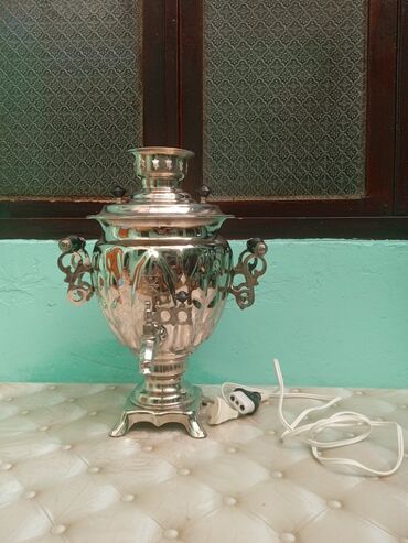 elektrik ev esyalari: Yeni Elektrik Samovar, 3 l, Ünvandan götürmə