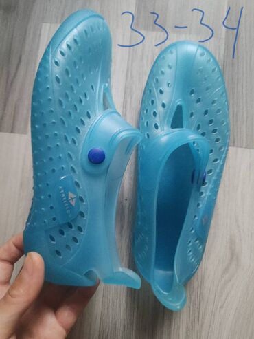 ayaqqabı кожанные: Ölçü: 34, rəng - Mavi, Yeni