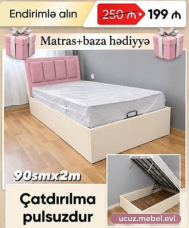 - Endirimli təklif: 199 ₼ (250 ₼ deyil) - Ölçü: 90 sm x 200 sm - Dəst lalafo.az -da - Endirimli təklif: 199 ₼ (250 ₼ deyil) - Ölçü: 90 sm x 200 sm - Dəst