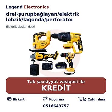 drel: Elan başlığı: Akkumulyatorlu elektrik alətləri dəsti — 1