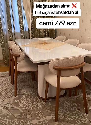ailə agacı: Modern yemək otağı dəsti - Diktə olunmuş neoklassik dizayn: parlaq — 1