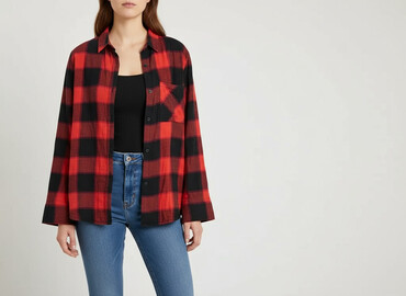 bluzki z rowerem: H&M Divided, Сорочка жіноча, розмір L