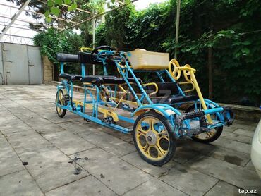 RAF: Çoxnəfərlik pedallı velomobil - 4 təkərli, uzun şassi – ailə və qrup