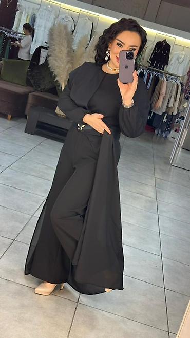 Вечерние платья: Вечернее платье, Длинная модель, Шифон, С рукавами — 1