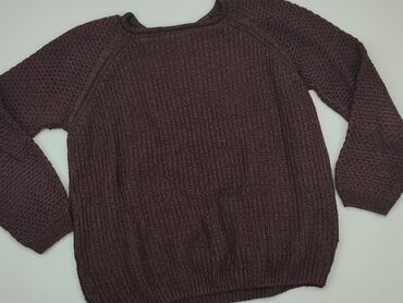 brązowa spódnice z guzikami: Sweter, New Look, L, stan - Dobry