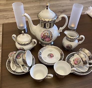 ag saat: Çay dəsti, rəng - Ağ, Farfor, 6 nəfərlik — 2