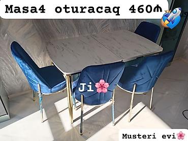 mətbəx ucun stol stul dəsti: Mətbəx üçün, Yeni, 4 stul — 1