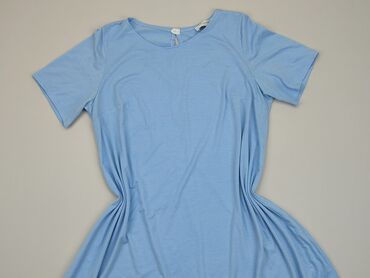 błękitna eleganckie bluzki: Tunika, XL, stan - Dobry