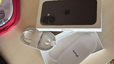 apple 4: IPhone 16, Б/у, 128 ГБ, Черный, Коробка, 89 % — 1