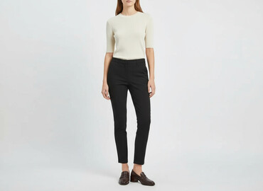 spodnie zebra h m: Zara, Material trousers for women, size XS