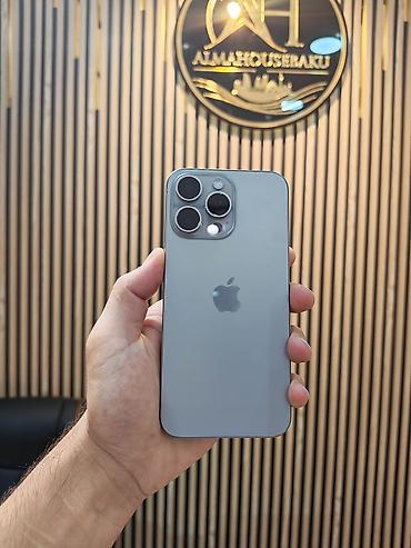 adaptırlar: IPhone 15 Pro Max, 256 GB, Natural Titanium, Zəmanət, Simsiz şarj, Face ID — 1