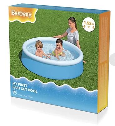 Бассейны: Надувной детский бассейн Bestway My First Fast Set Pool - Тип — 2
