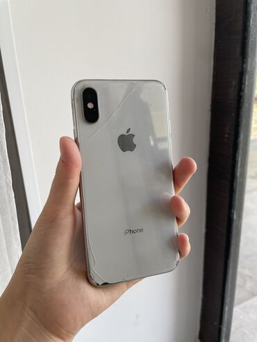 купить айфон 16 про макс в бишкеке: IPhone Xs, Колдонулган, 64 ГБ, Күмүш, 72 %