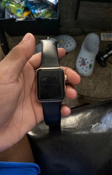 uni c: İşlənmiş, Smart saat, Apple, Sensor ekran, rəng - Qara