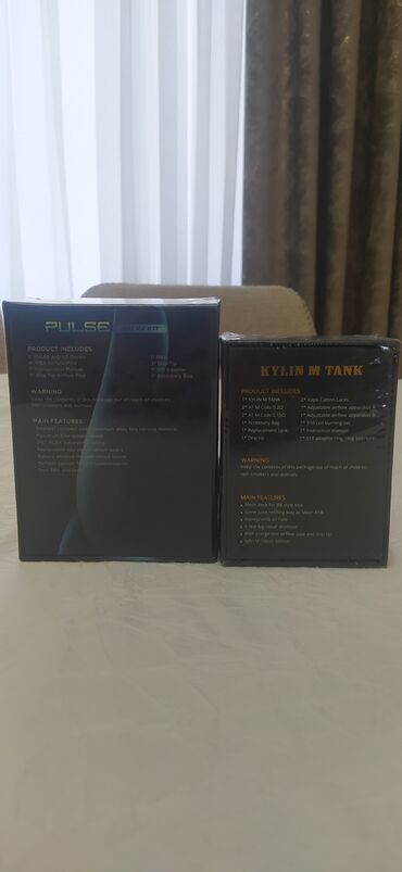 Qəlyan, vayp və aksesuarları: Vandy Vape Pulse AIO və Kylin M Tank vapinq cihazları birgə təklif