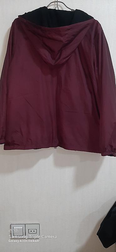 aşbaz geyimleri: 2 üzlü bordo rəngli kapüşonlu yüngül küləkkeş (windbreaker) gödəkçə — 4
