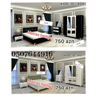 Yataq otağı dəstləri: İkinəfərlik çarpayı, Dolab, İran, Yeni — 30