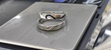 Серебряные кольца: Кольцо, Обручальное, Проба 925, Унисекс, Новый — 7