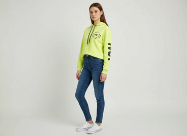 ubrania hurtem: Bershka, Bluza z kapturem damska, rozmiar M